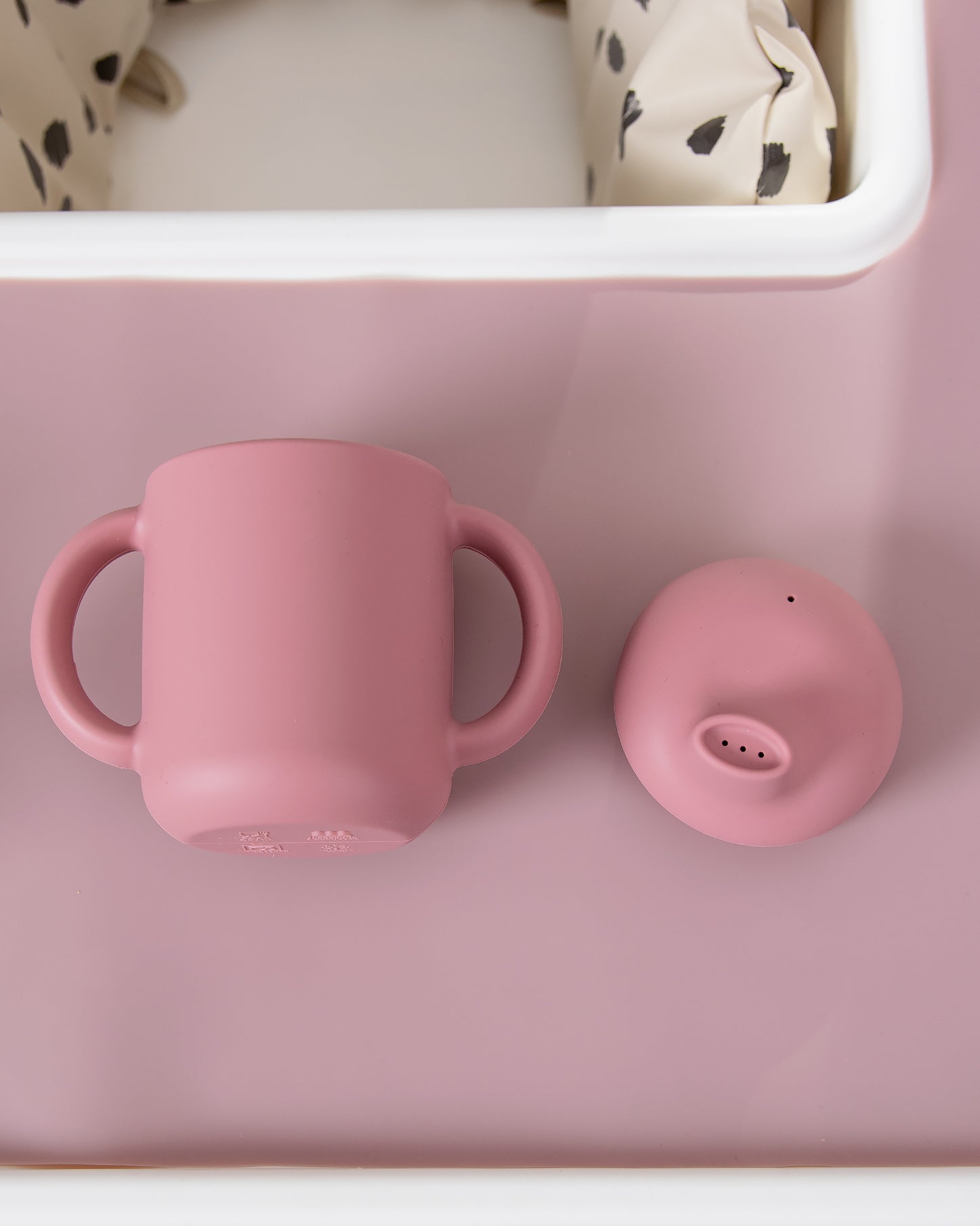  Silicone Sippy Cup - Dusty Pink