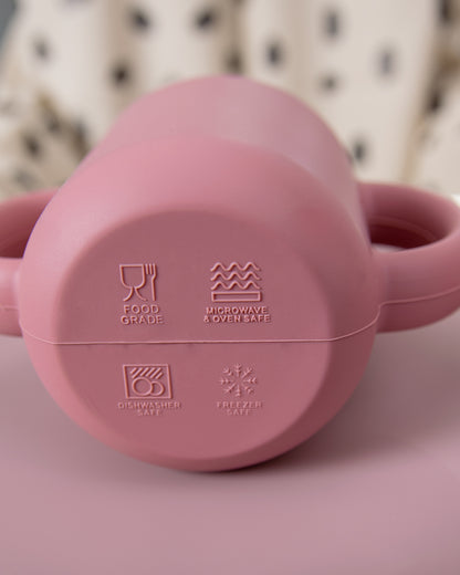  Silicone Sippy Cup - Dusty Pink