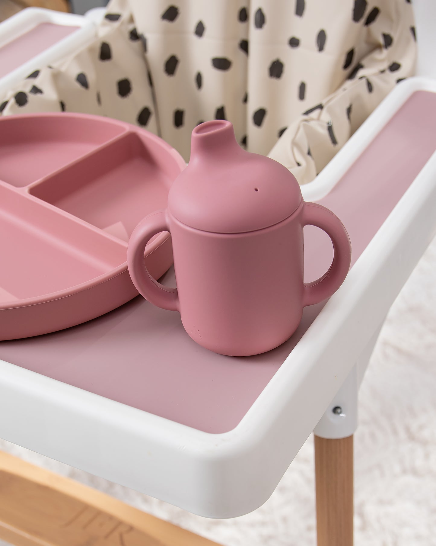  Silicone Sippy Cup - Dusty Pink