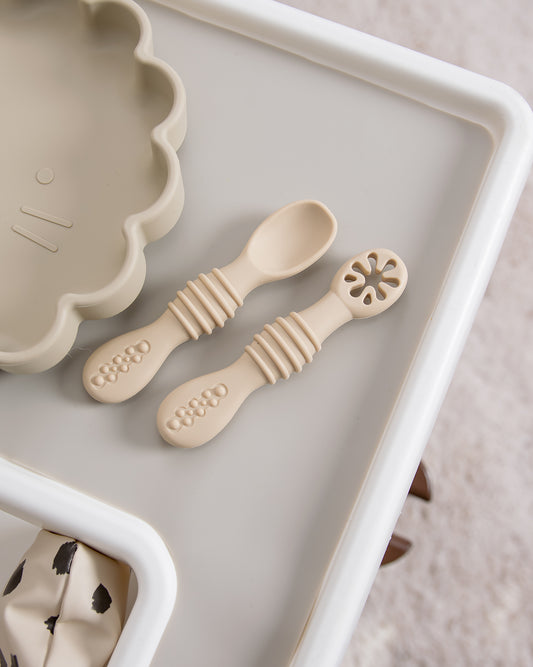 Pre-Spoon/Beginner Spoon - Beige (2 pcs)