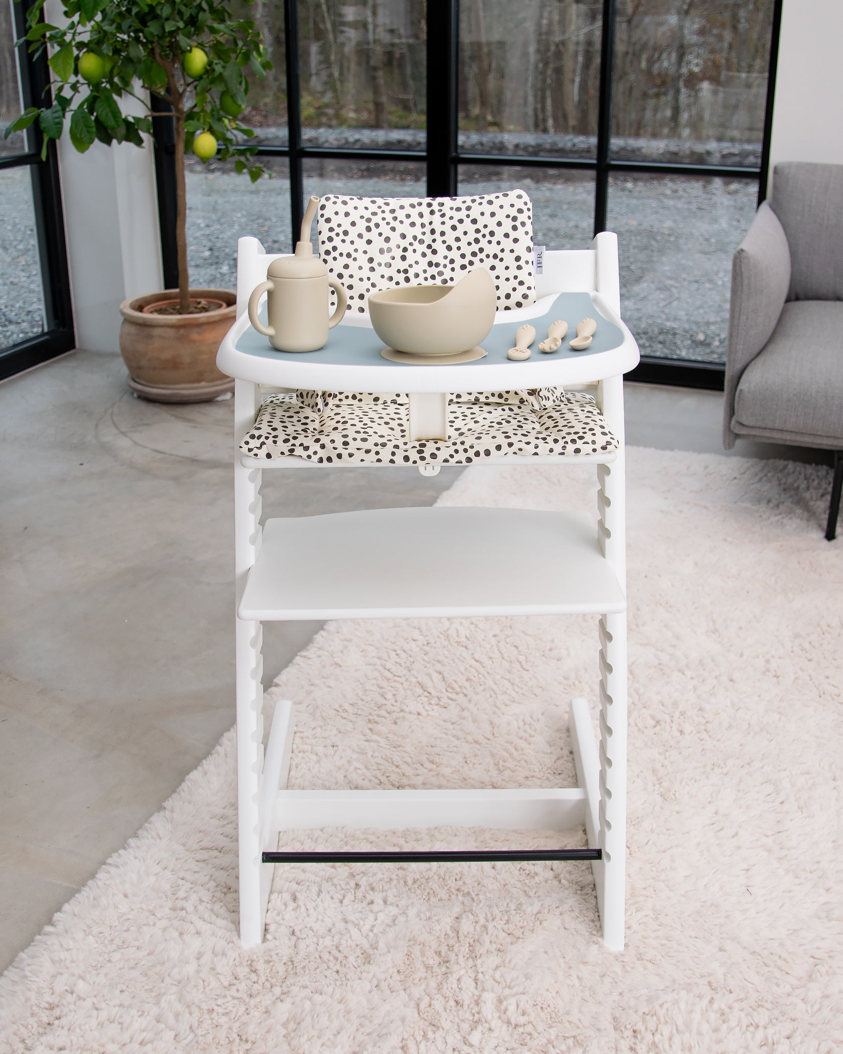 Silikoneunderlag til bakke til Stokke Tripp Trapp - Light Blue
