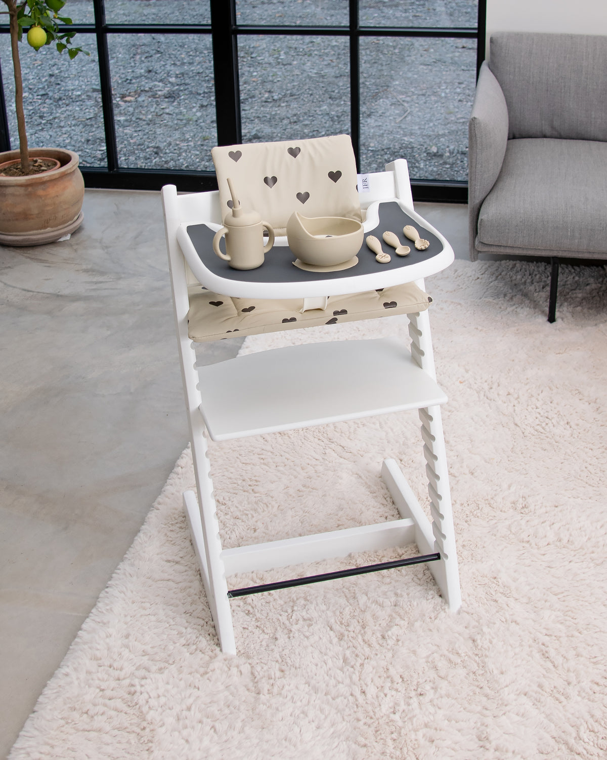 Silikoneunderlag til bakke til Stokke Tripp Trapp - Dark Grey
