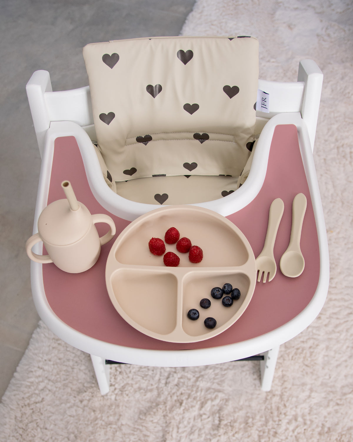 Silikoneunderlag til bakke til Stokke Tripp Trapp - Dusty Pink