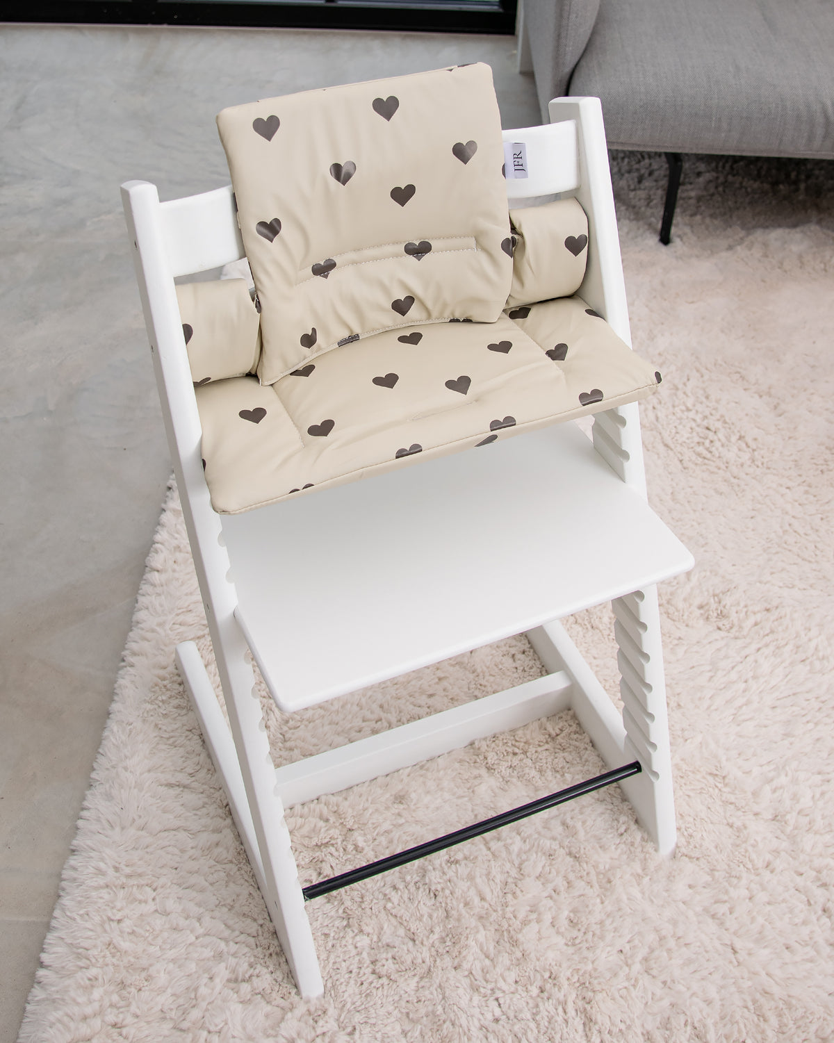 Hynder til Stokke Tripp Trapp - Beige med hjerter