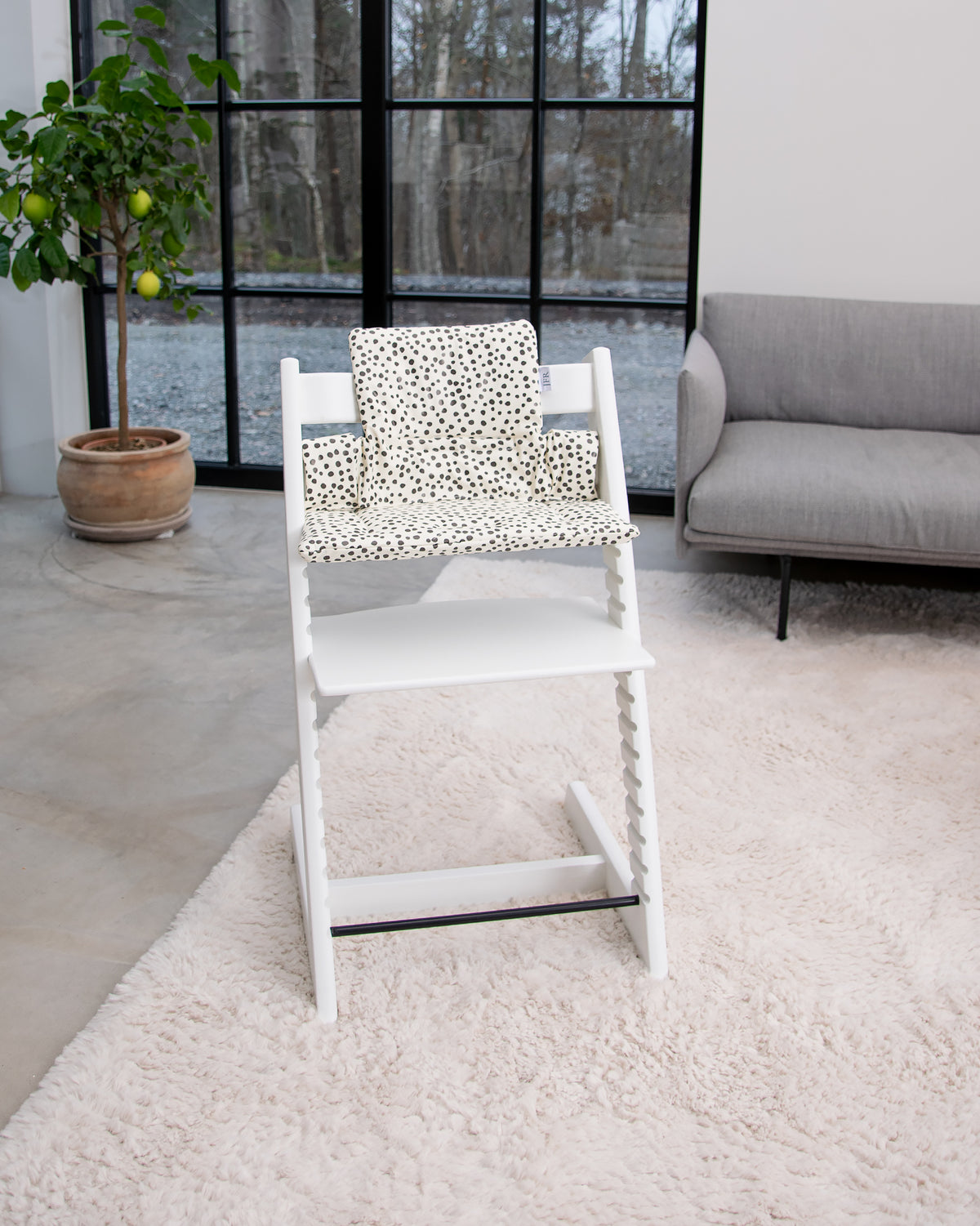 Cushion for Stokke Tripp Trapp - White Mini Dots