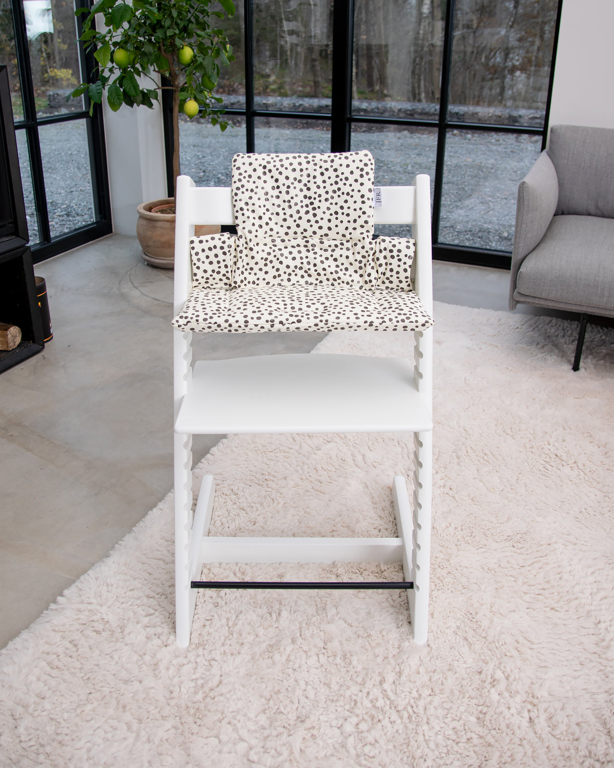 Cushion for Stokke Tripp Trapp - White Mini Dots