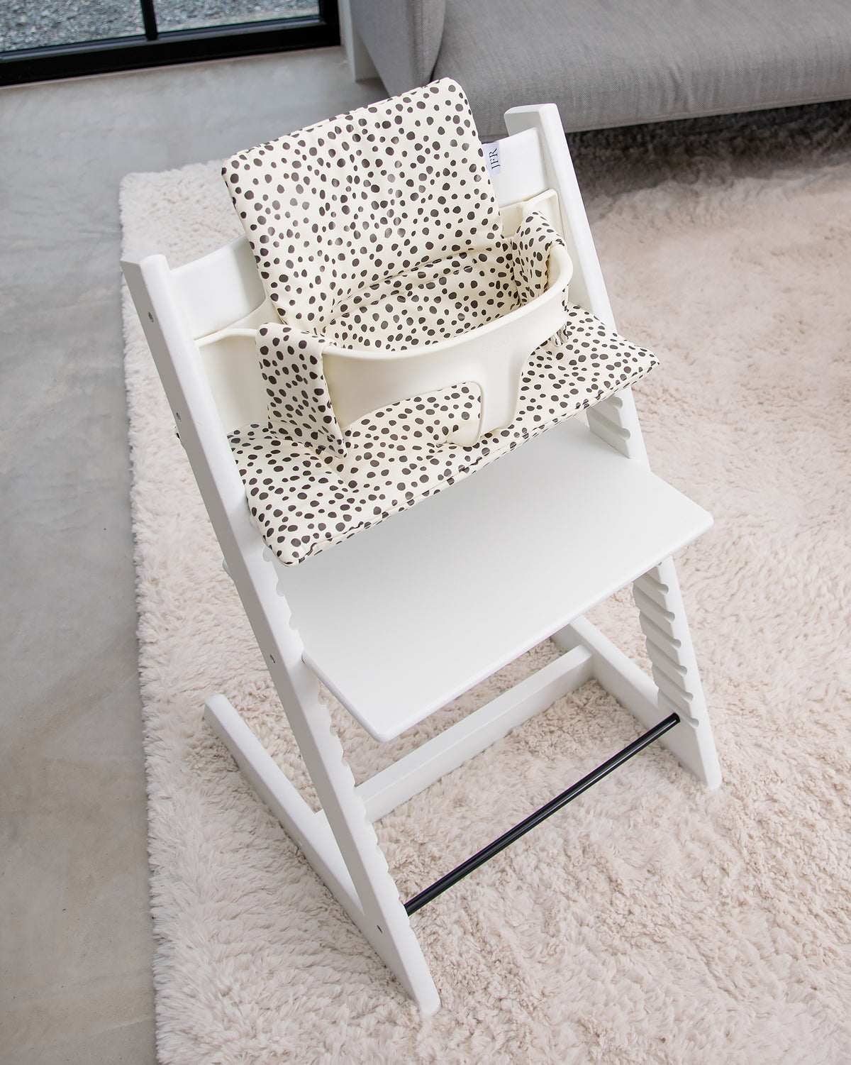 Cushion for Stokke Tripp Trapp - White Mini Dots