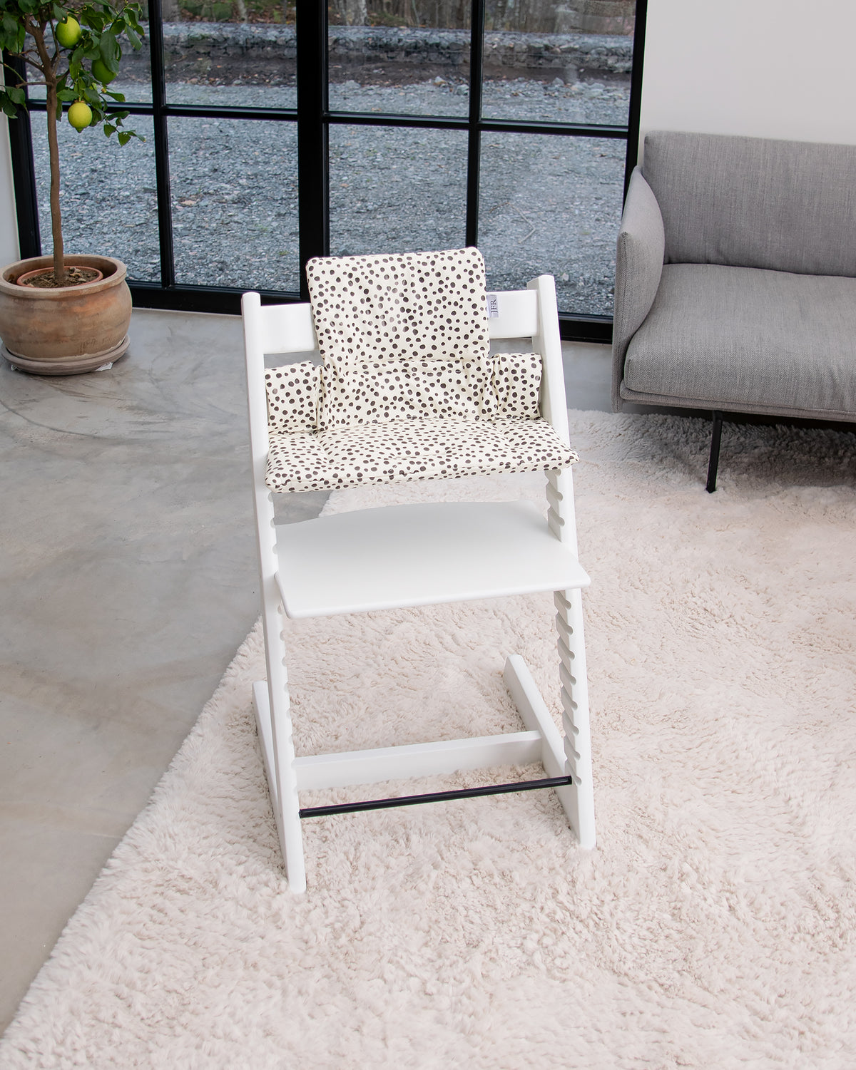 Cushion for Stokke Tripp Trapp - White Mini Dots