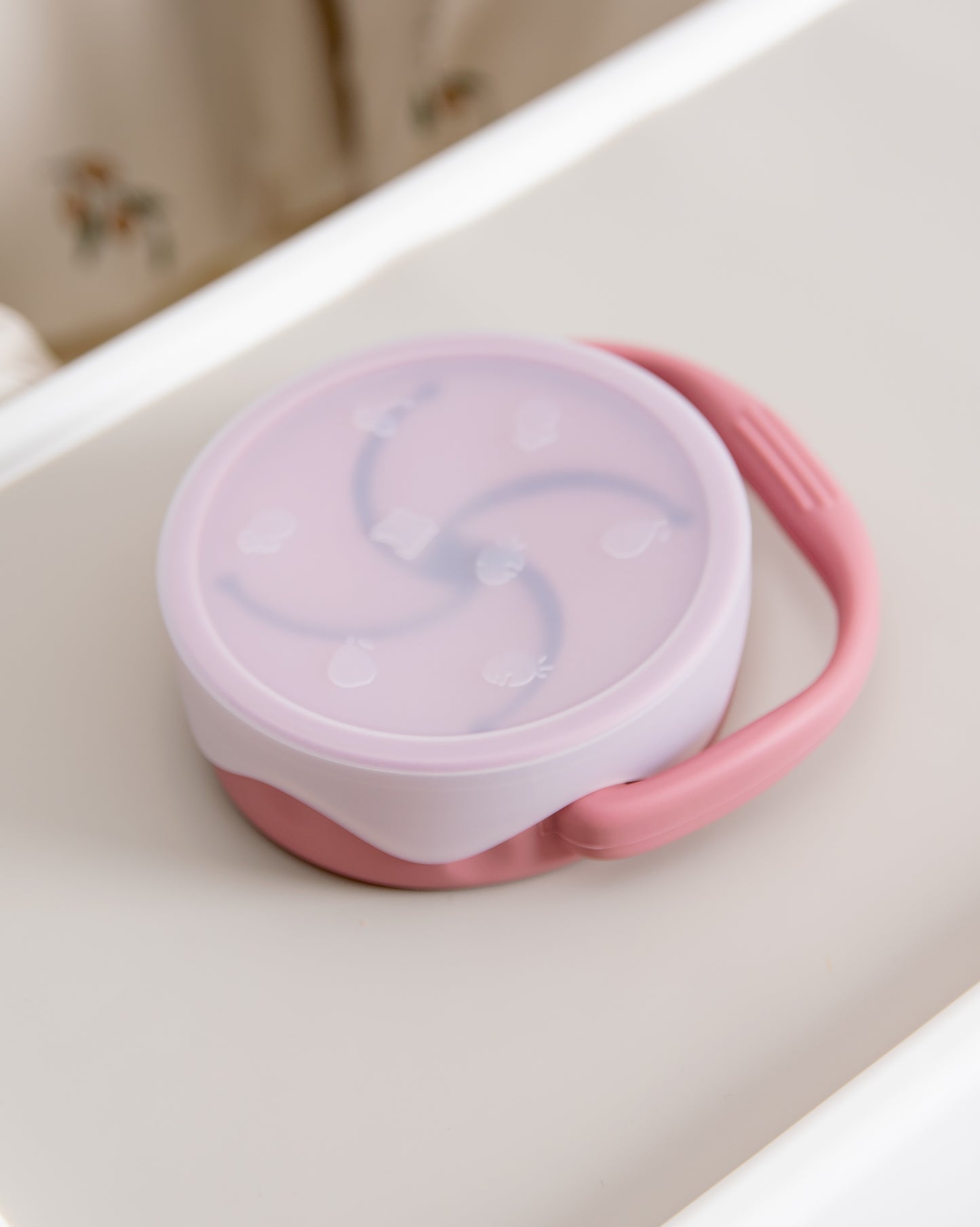  Snack box with lid/handle - Pricken Dusty Pink 