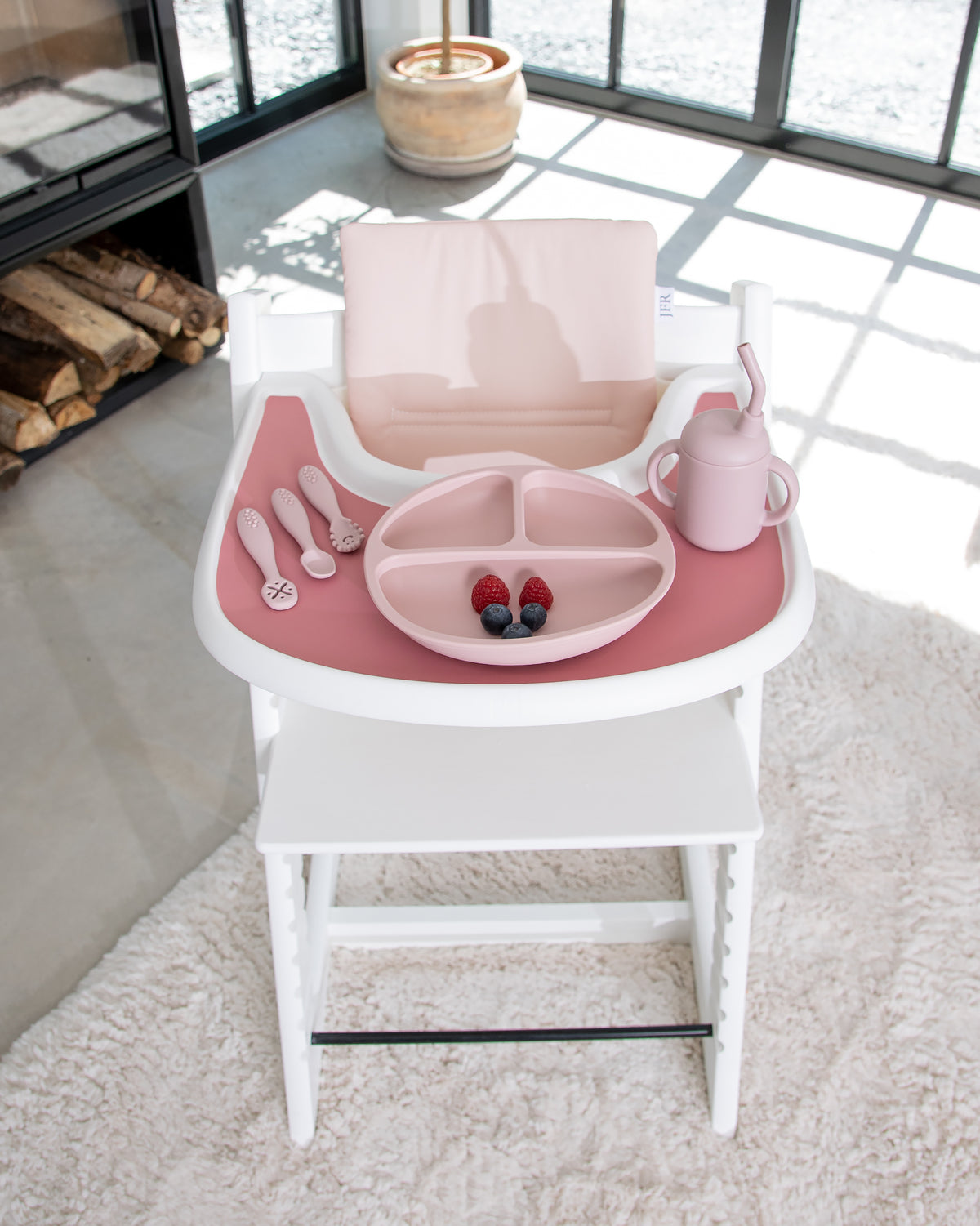 Silikoneunderlag til bakke til Stokke Tripp Trapp - Dusty Pink