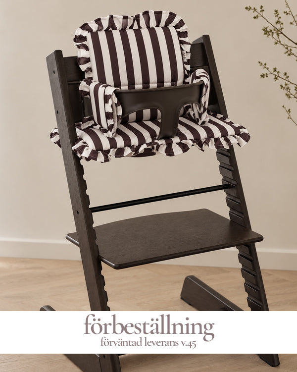 Cushion for Stokke Tripp Trapp - Wide Brown Stripes