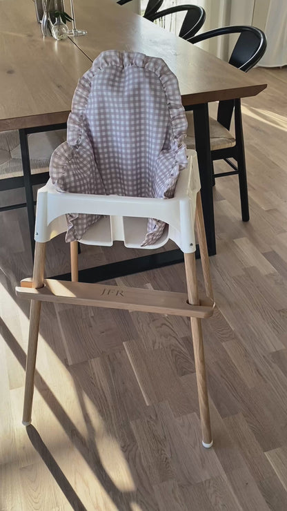 Sittkudde / Stolsdyna Med Volang - Vanilla Gingham - IKEA Antilop